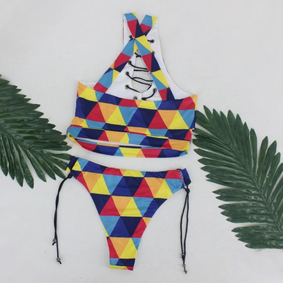 Lace up two piece bikini - Picture 3 of 3